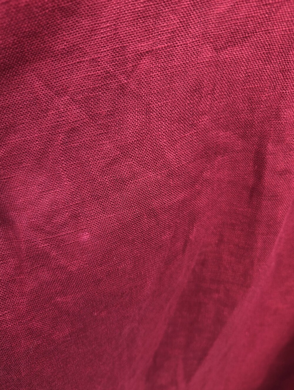 NWT Lintico Red 100% Linen Midi Tunic Dress XL Lagenlook Boho Coastal Grandma - Picture 8 of 14